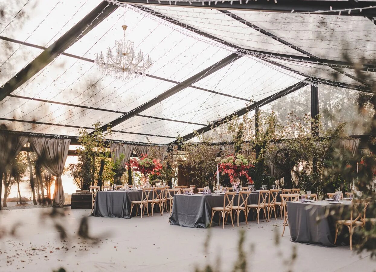 Private lunch and celebration table at D'Orangerie